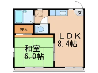 PARK VIEW 城山【2階】の間取り