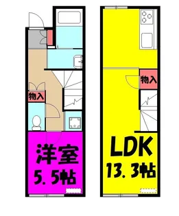 岡III【1階】の間取り