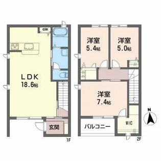 メゾンセレス A【1階】の間取り