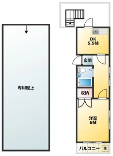 レジデンス西新宿【5階】の間取り