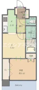 ラグレース福島【2階】の間取り