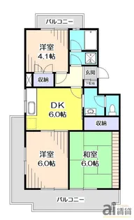 椿峰ロイヤルガーデン【1階】の間取り