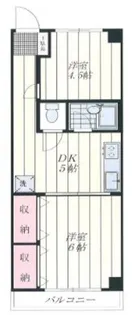 メゾン富士(内見可能)【2階】の間取り