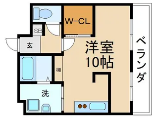 コアパレス寝屋川【1階】の間取り