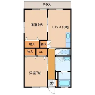 ライスフィールド【1階】の間取り