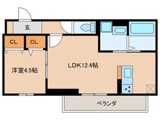 アリア西矢倉【3階】の間取り
