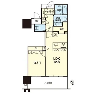 MJR熊本ゲートタワー 1907号【19階】の間取り