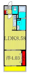 HFR蘇我 B棟【2階】の間取り