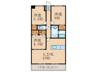 グレースコート匠【1階】の間取り