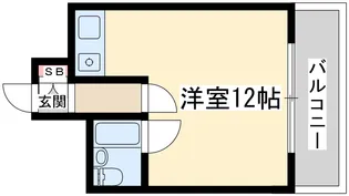 ミフネセントラルベア東三国【6階】の間取り