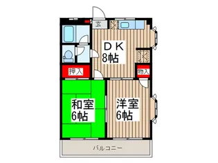 グランド-ルイ-ストうらわ【2階】の間取り