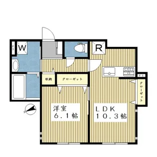 レイクヒルズ仲町台【1階】の間取り