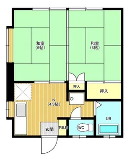 マーガレットハイツ【1階】の間取り