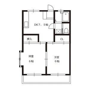 コーポハーベスト【3階】の間取り
