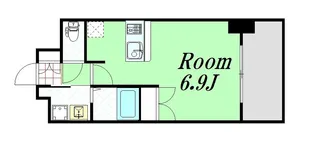 メロディア塚本【11階】の間取り