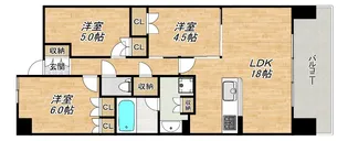 リバーガーデン福島木漏れ日の丘【20階】の間取り