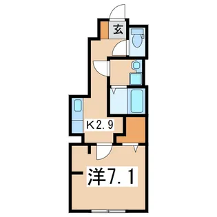 クレール【1階】の間取り