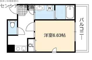 ジュネス関目高殿【9階】の間取り