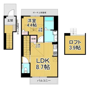 シャール苦楽園【2階】の間取り