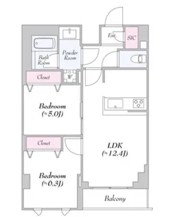 ロイジェント志村坂上【7階】の間取り