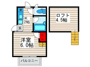 タウンカテッジ瑞江【2階】の間取り