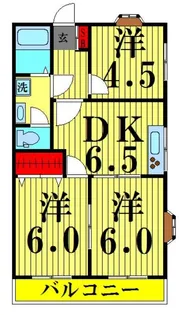 エスペランサ山三【2階】の間取り