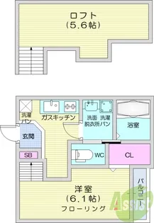 Primeflatk【1階】の間取り
