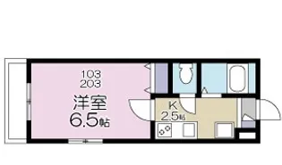 カーサコリーナ【1階】の間取り