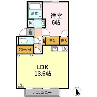 ハミングバード【2階】の間取り