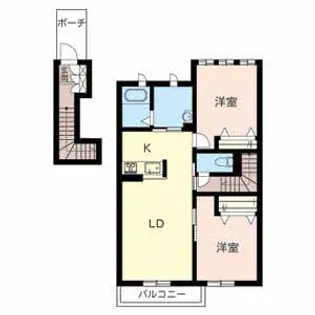 エスポワール・アイ 北春日丘I,II【2階】の間取り