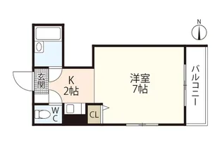 第3山田ビル【2階】の間取り