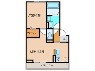 ハイツシダーフォレストII【3階】の間取り