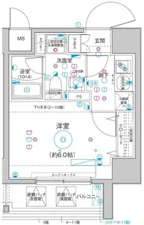 Le a横濱関内弐番館【8階】の間取り