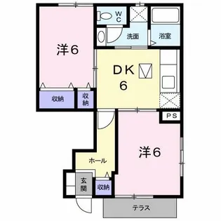 メゾン彩I・II【1階】の間取り