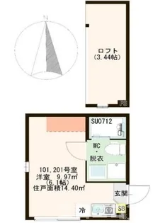 ハーモニーテラス加平II【2階】の間取り