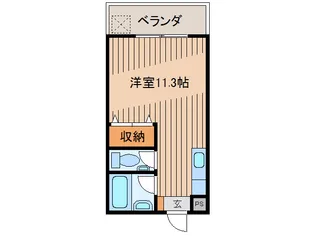 コーポラスKINA【1階】の間取り