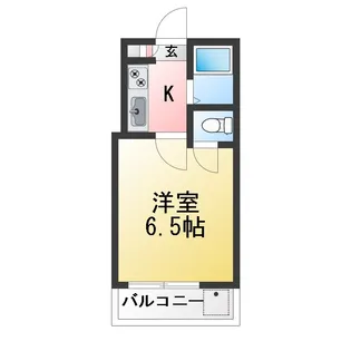 トモダサンハイツ【2階】の間取り
