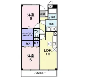 コスタ・あおやぎ【2階】の間取り
