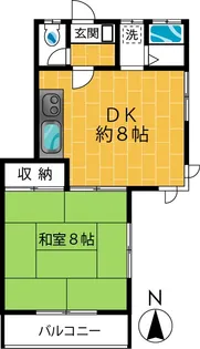 すずらんハイツ【2階】の間取り
