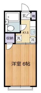 リュ・プラタン【1階】の間取り