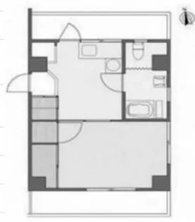 高島平ホワイトコーポラス【5階】の間取り