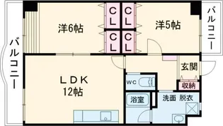 クンプリール【6階】の間取り