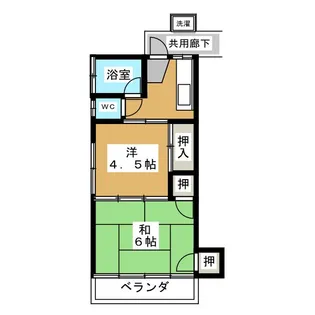 榎本荘【2階】の間取り