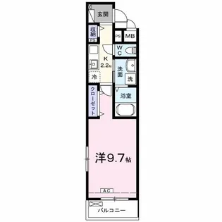 フィオーレ林町【2階】の間取り