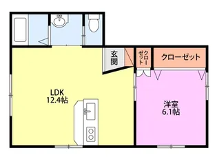 アイビス坂井東【2階】の間取り