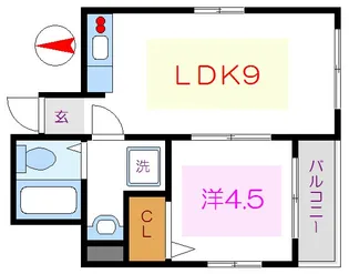 メゾンマナカ3【5階】の間取り