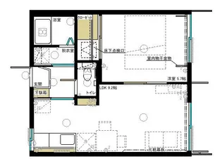 グリューネスハイムA【1階】の間取り