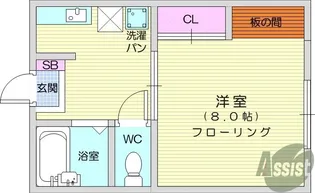 連坊リトル・ヒルズ【1階】の間取り