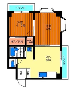 *上板橋3丁目貸マンション【3階】の間取り