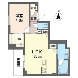 ヴァンガードII【1階】の間取り